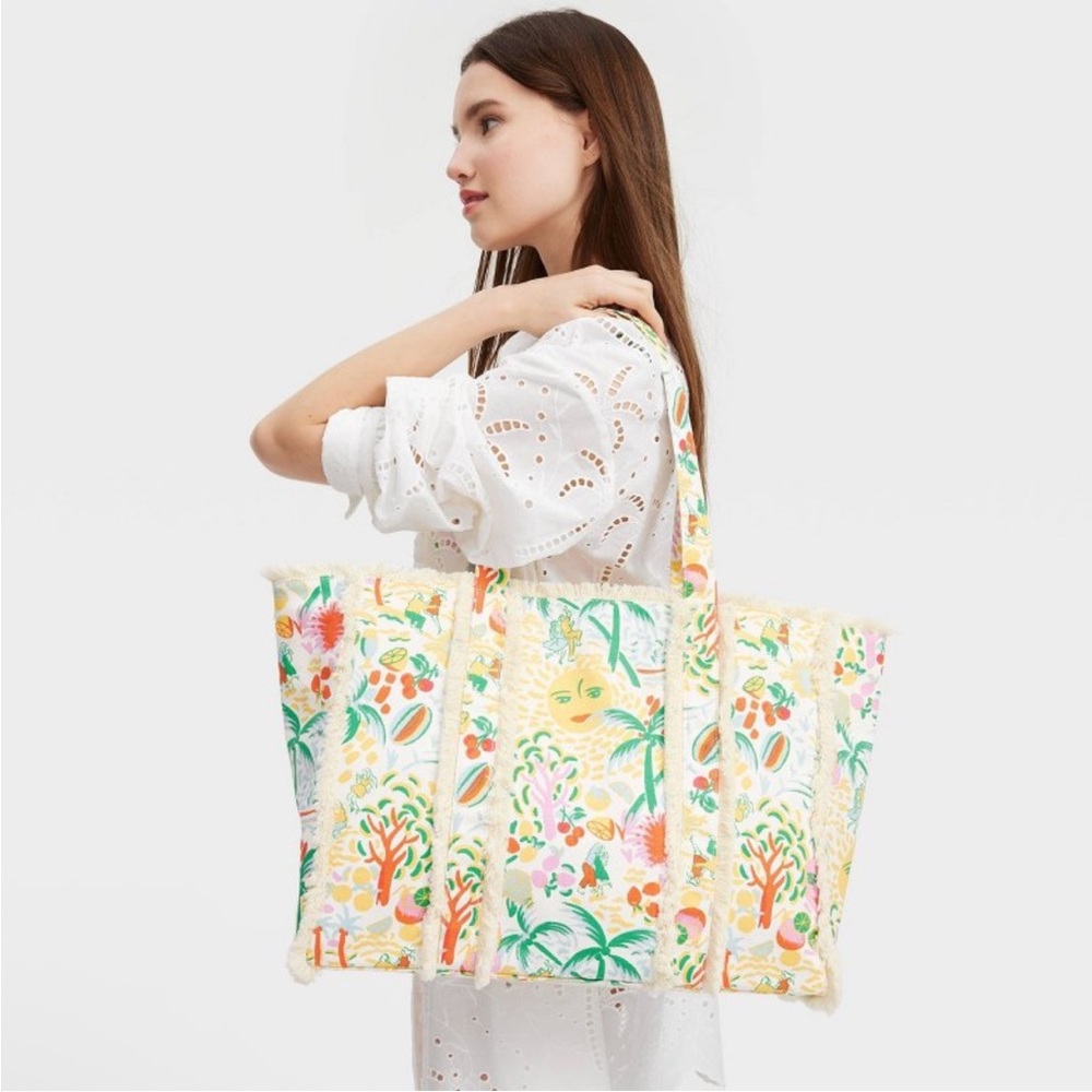 Roller Rabbit x Target Vacation
Fringe Canvas Tote Bag  NWT